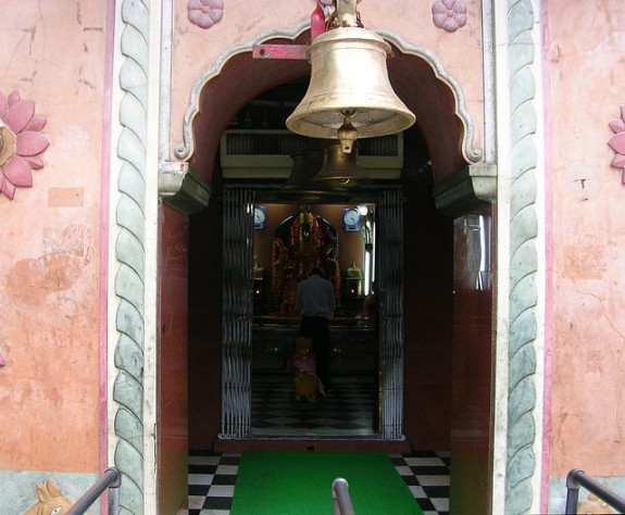 Pilgrims Paying Obeisance At Maa Kali Temple In Navratras