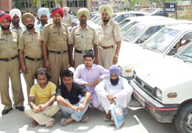  Gang Sell Stolen Vehicles In Jalandhar, Patiala, Meerut, Busted